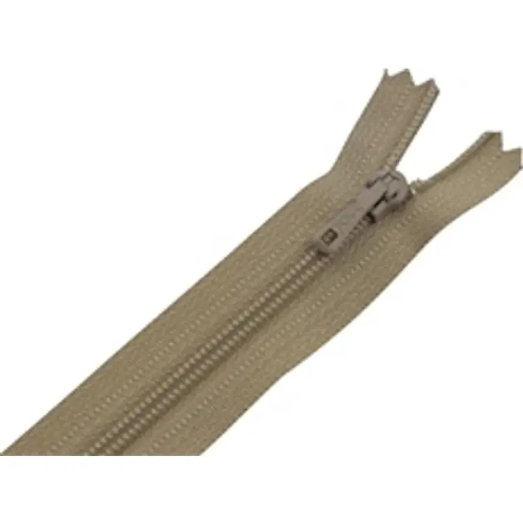 YKK Blixtlås 4mm 18cm Ej Delbar Beige