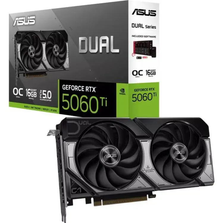 ASUS GeForce RTX 5060 Ti OC 16GB Dual OC Grafikkort