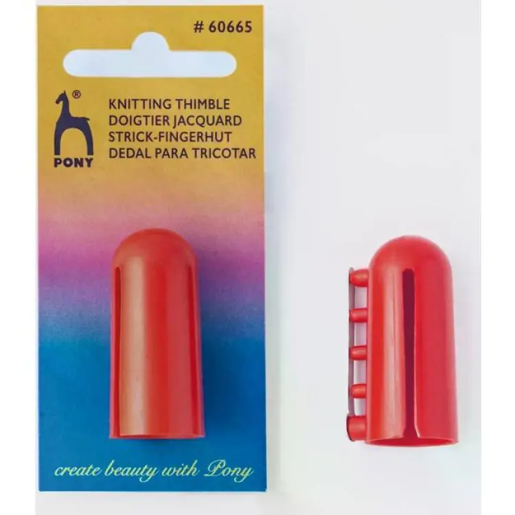 Pony Stickning fingerborg från ponny till Mönsterstickad 60665