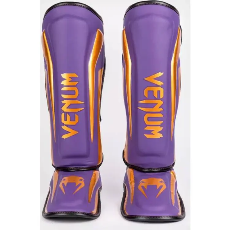 Venum Elite Shin Guards Dark Purple