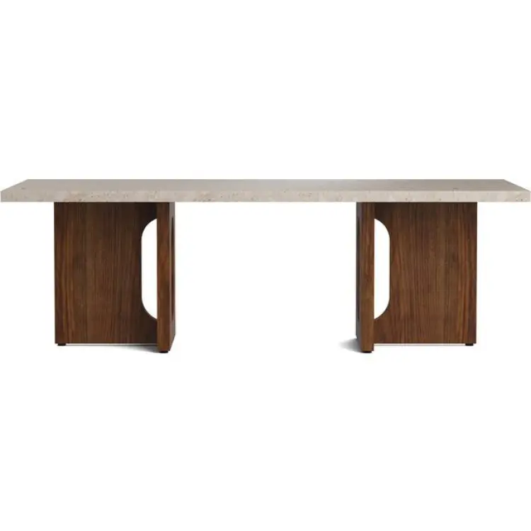 Audo Copenhagen Androgyne Walnut/Sand Soffbord 45x120cm