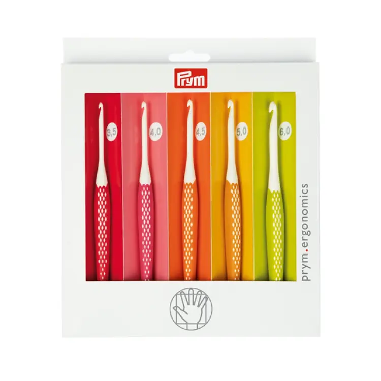 Prym Ergonomics Crochet Needle Set 3.5-6.0cm