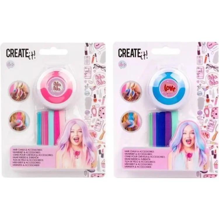 Create It! Hårkritt och Hårstrikk 2 Pack