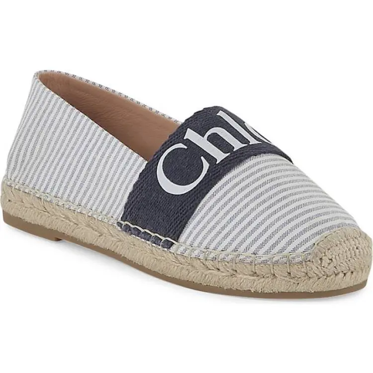 Chloé Girls Logo Espadrilles - Blue