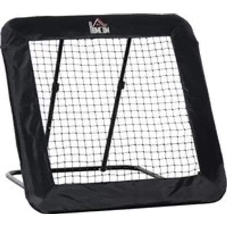 Homcom Football Rebounder Net Adjustable Pitch Back Training Goal