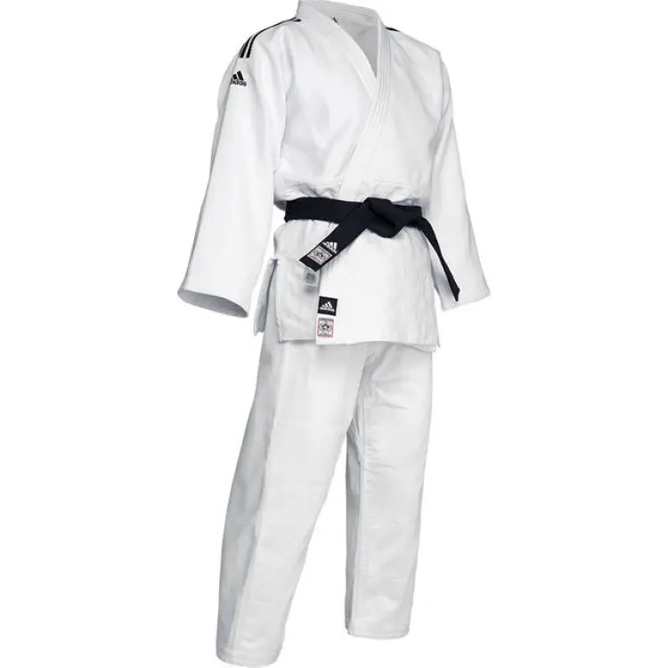 adidas Judodräkt Champion 3 Slimfit - Vit