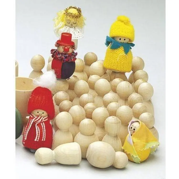 PlayBox Träfigurer - 50 st