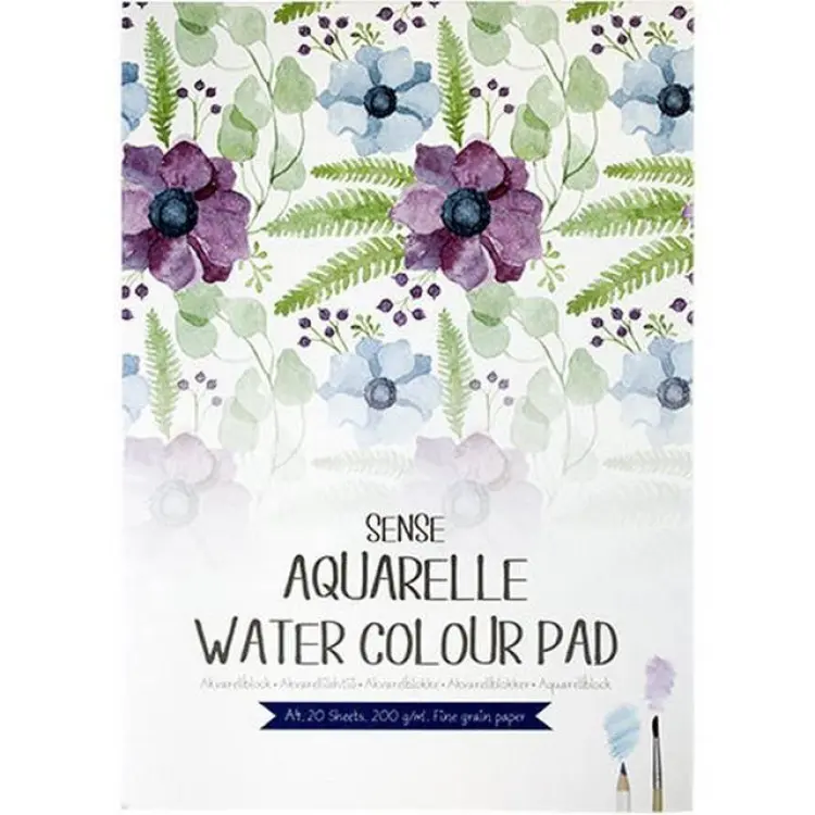 Sense Aquarelle Water Colour Pad A4 200g 20 sheets