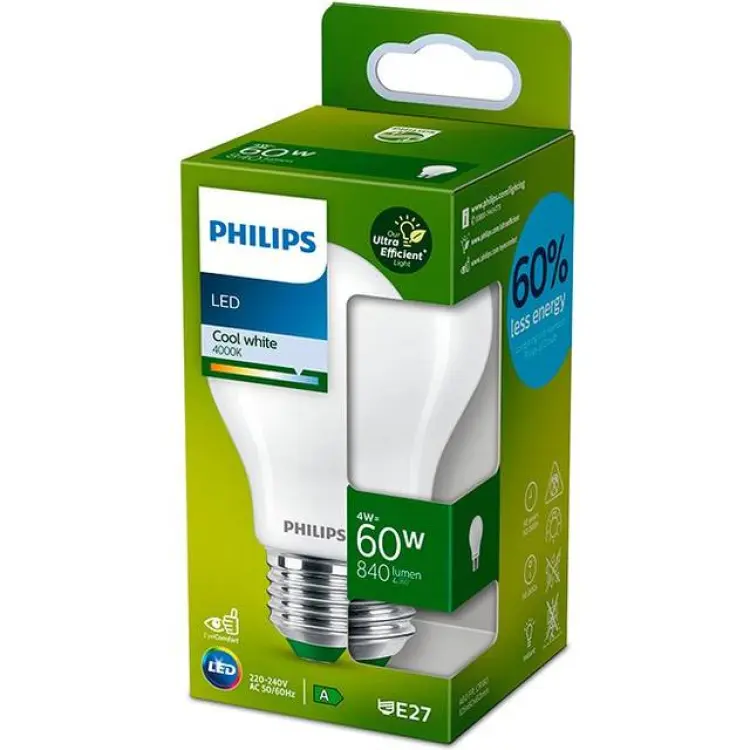 Philips Ultra Efficient LED Lamp 60W E27