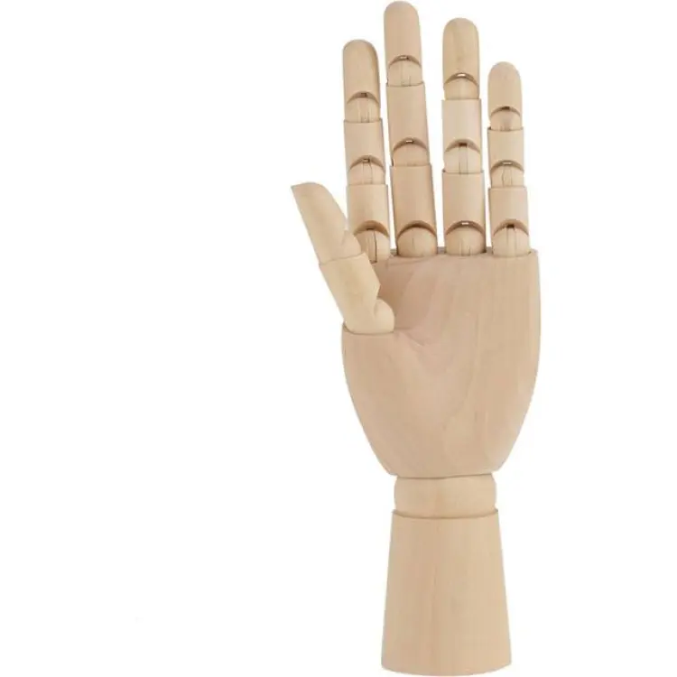 Women Hand Body Artist Model Wood Sculpture