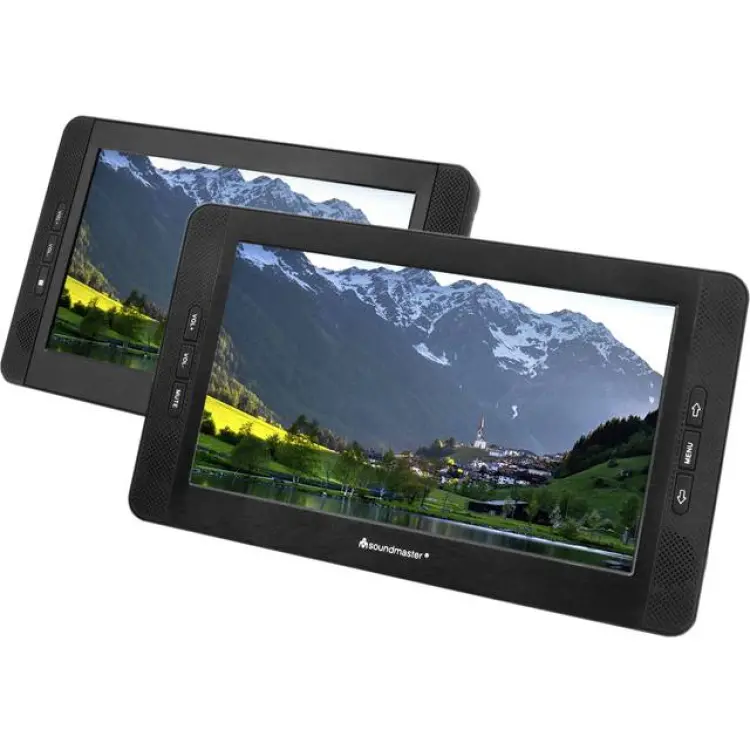 Soundmaster PDB1850SW Bärbar DVD-Spelare 2 Bildskärmar 10,1 Tum