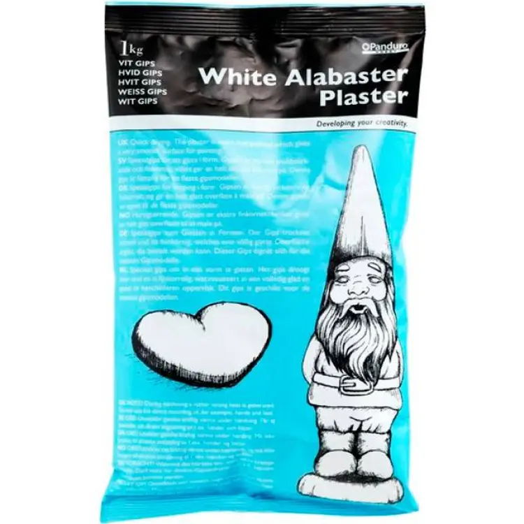 Panduro Hobby Alabastergips 1kg Vit