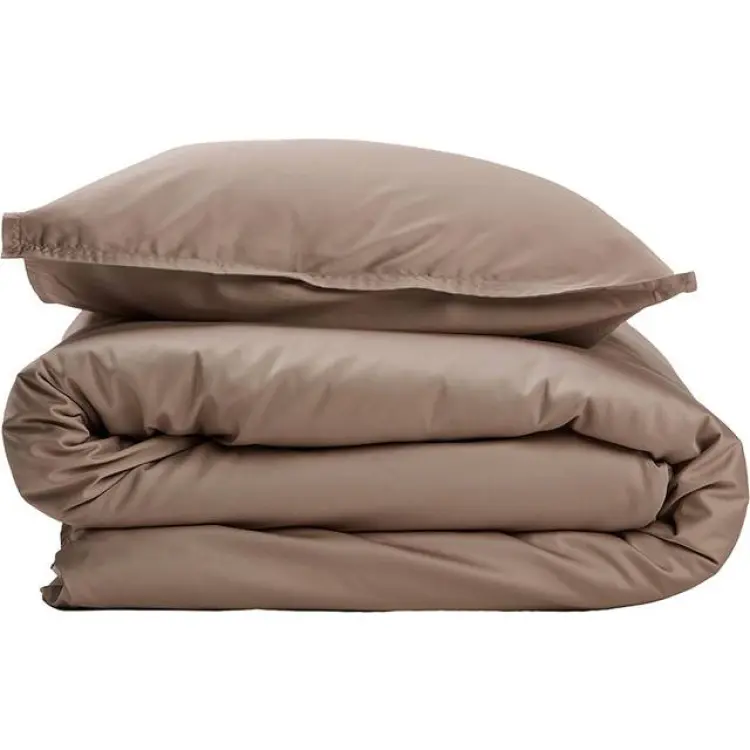 Gripsholm Bamboo Solid Påslakanset 150x210 Beige Påslakan