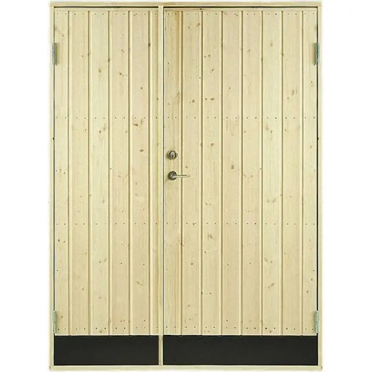 Vibostugan Kallförrådsdörr 13X20 Rak Panel 10° Dubbeldörr Förrådsdörr (130x200cm)