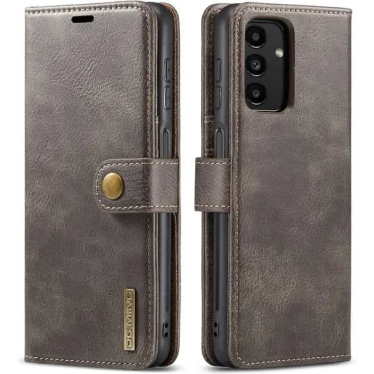 DG.Ming Folio Flip Detachable Plånboksfodral Galaxy A13 4G Grå