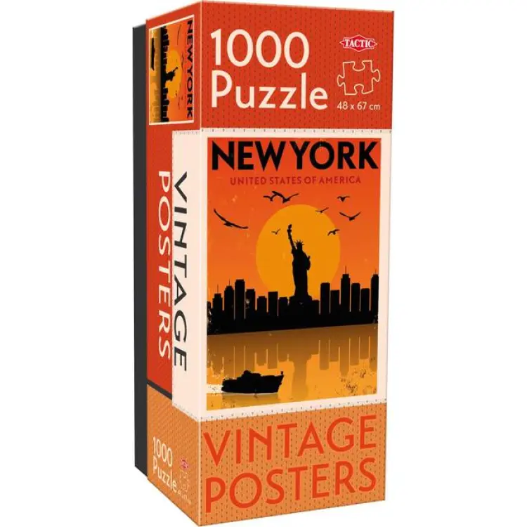 Tactic Pussel vintage cities: New York 1000 bitar