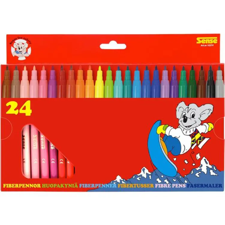 Sense Fiberpennor 24-pack