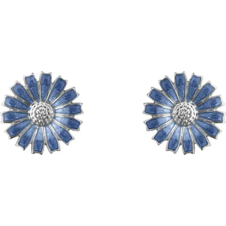 Georg Jensen Daisy Blå Örhängen - Blue