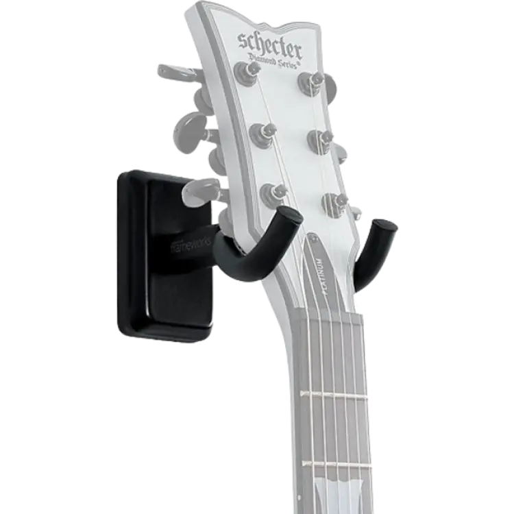 Gator Frameworks Väggfäste För Akustiska Elektriska Gitarrer GFW-GTR-HNGRBLK