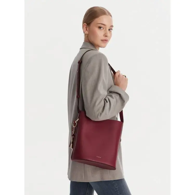 Furla Roxie Small Bucket Bag - Bordeaux