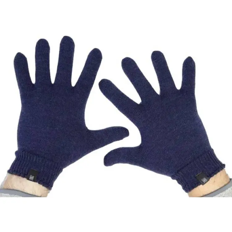 Norfolk Norfolk Fingervantar Merinoull - Blå