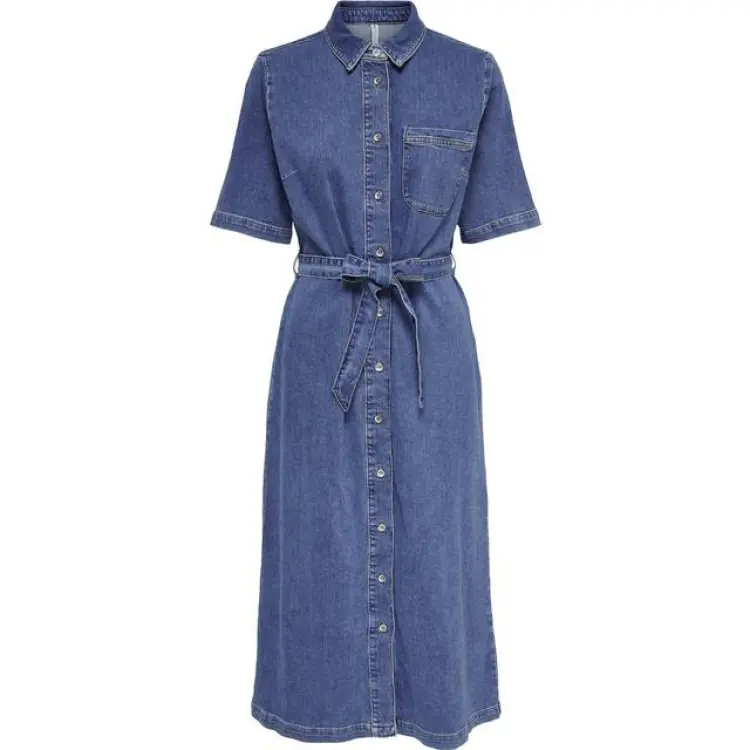 Only Lana Midi Dress - Blue/Medium Blue Denim