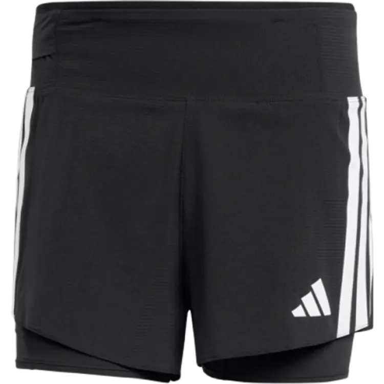 adidas Adizero Running 2-in-1 Gel Pocket Shorts - Black