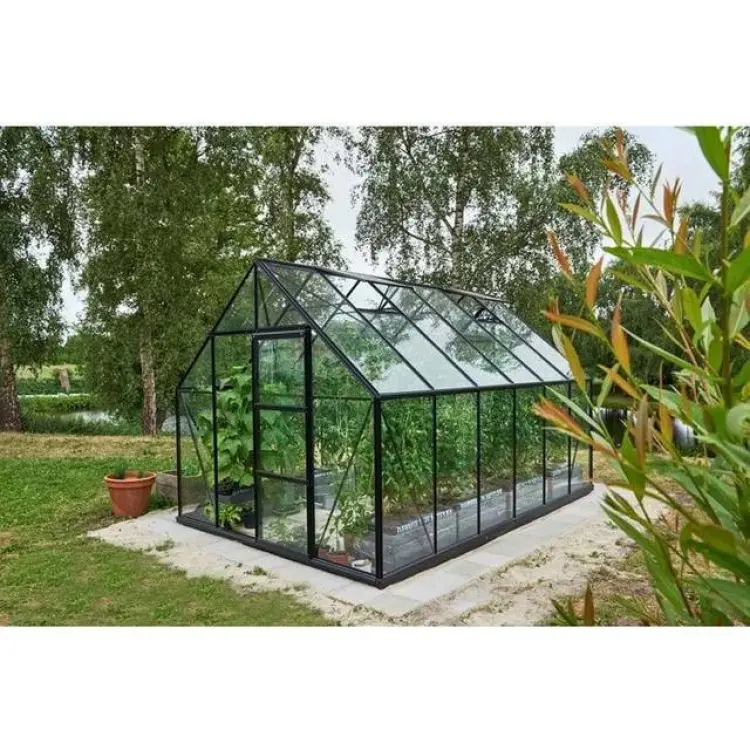 Halls Greenhouses Universal 9,9m² Aluminium Härdat glas