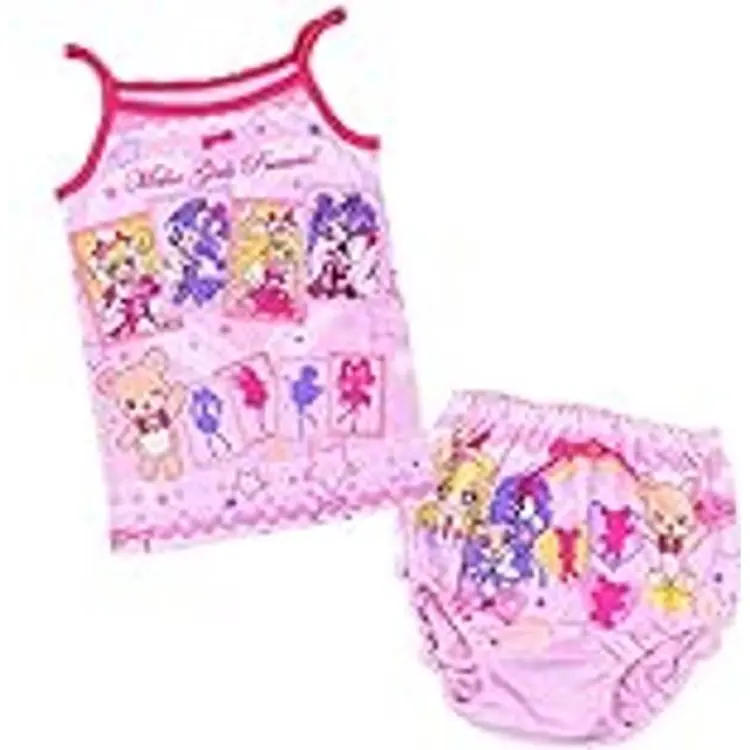 Bandai Girls' Cartoon Tank Top and Underwear Set - Pink