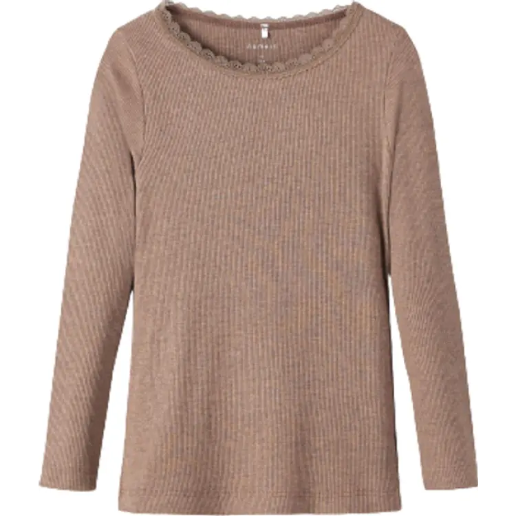 Name It Kab LS Slim Top - Brown Lentil (13198042)