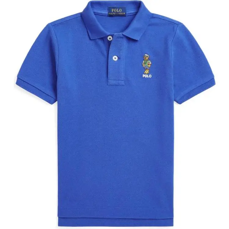 Polo Ralph Lauren Bear Pique Shirt - Blue