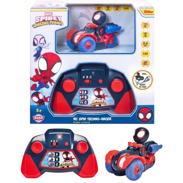 Dickie Toys RC Miles Techno-Racer 1:50 Marvel Radiostyrd