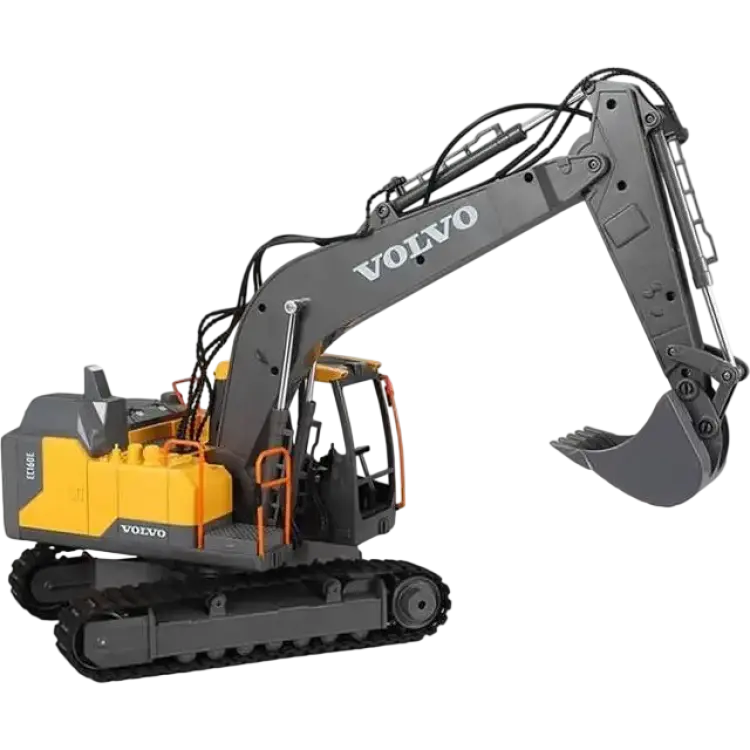 Double Eagle Radiostyrd Grävmaskin Volvo 1:16 2,4GHz Gul