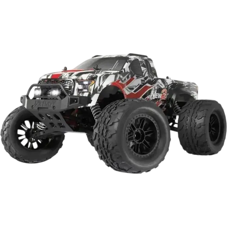 Reely New2 Super Combo Borstlös motor 1:10 RC modellbil Elektrisk Monstertruck Fyrhjulsdrift 4WD 100% RtR 2,4 GHz inkl. batteri, laddare och sändarbatterier