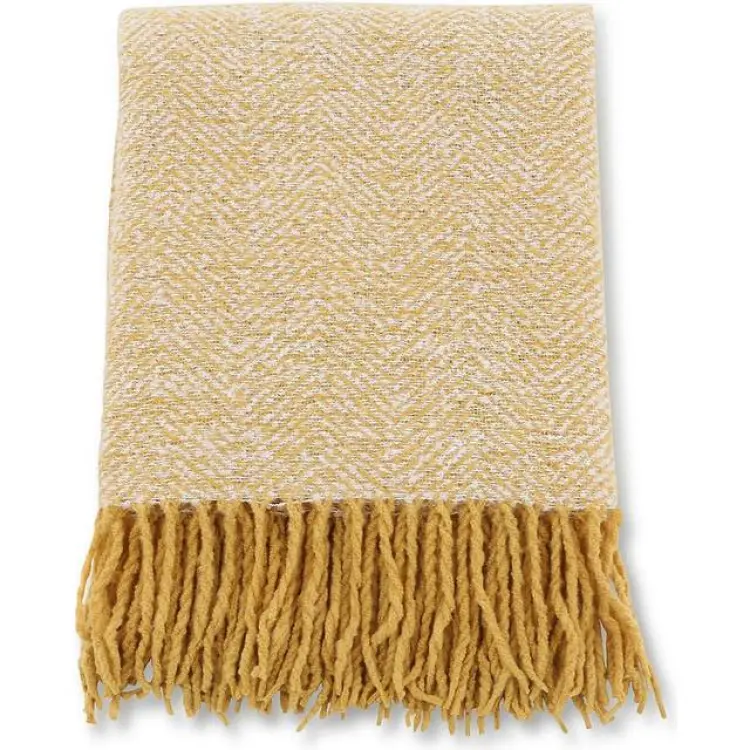 Venture Home Toby Filt Gul, Vit, Beige (170x130cm)