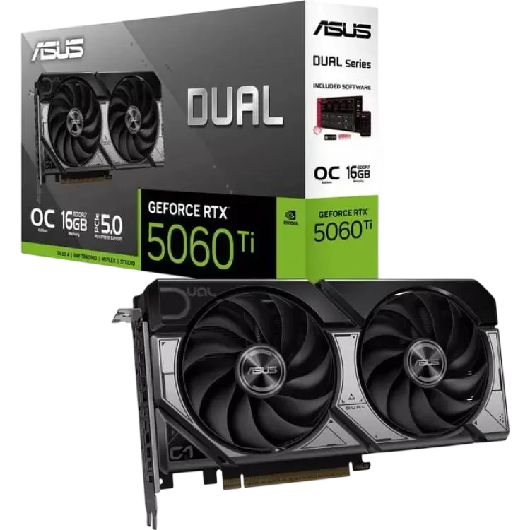ASUS GeForce RTX 5060 Ti OC 16GB Dual OC Grafikkort