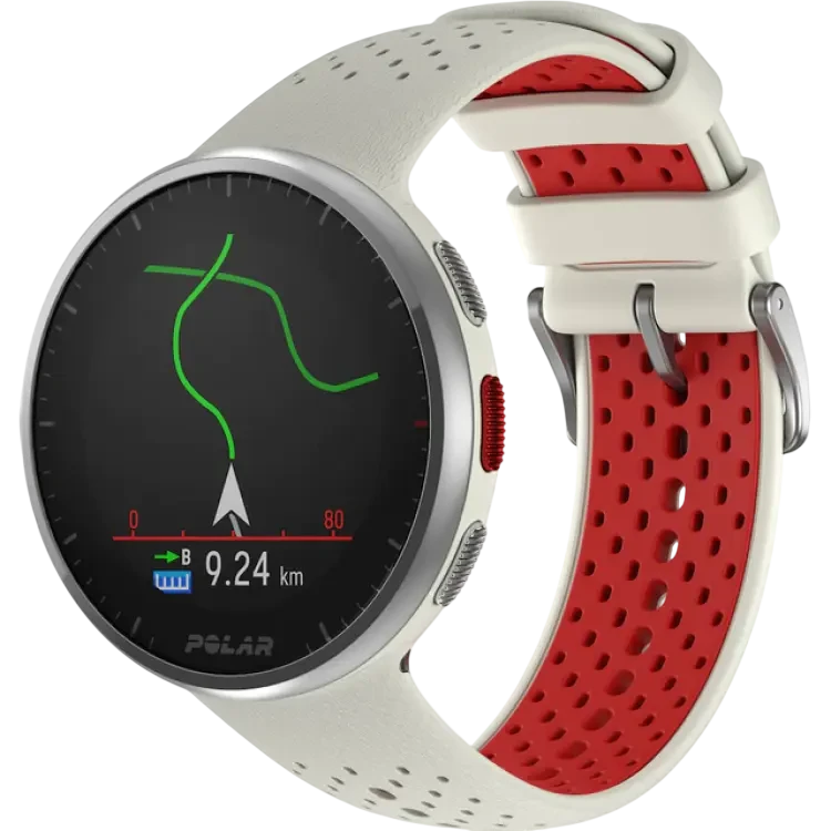 Polar Pacer Pro Avancerad Sportklocka Snow White Red