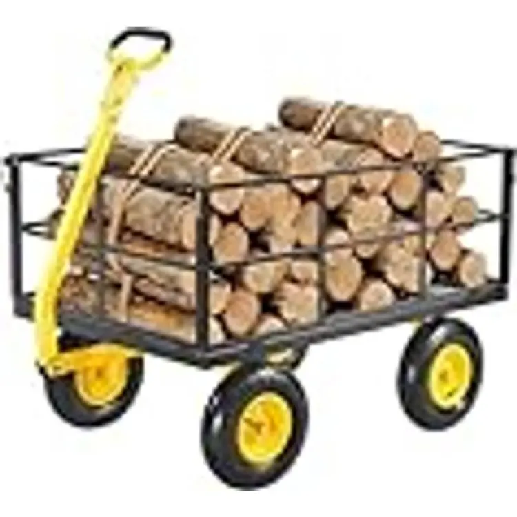 VEVOR Trädgårdsvagn I Stål 635 kg Med Däck 330 mm