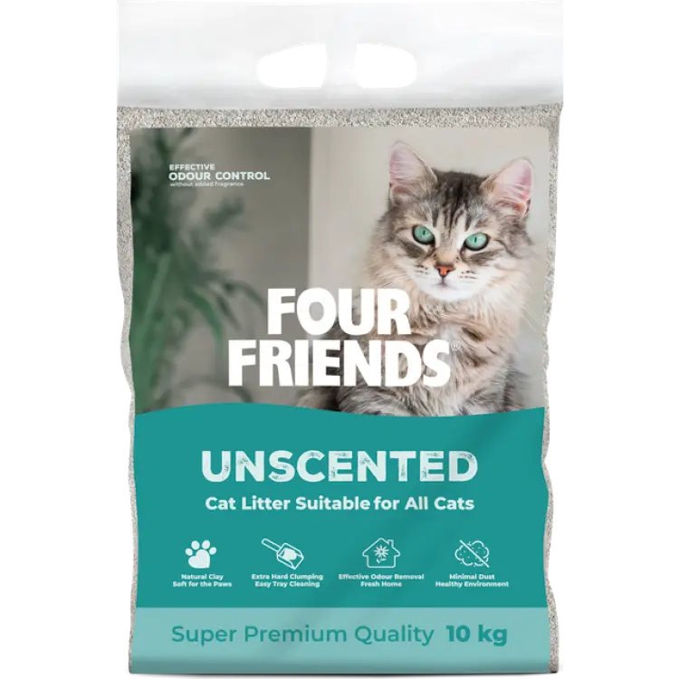Four Friends FourFriends Cat Litter Unscented 10 Oparfymerad