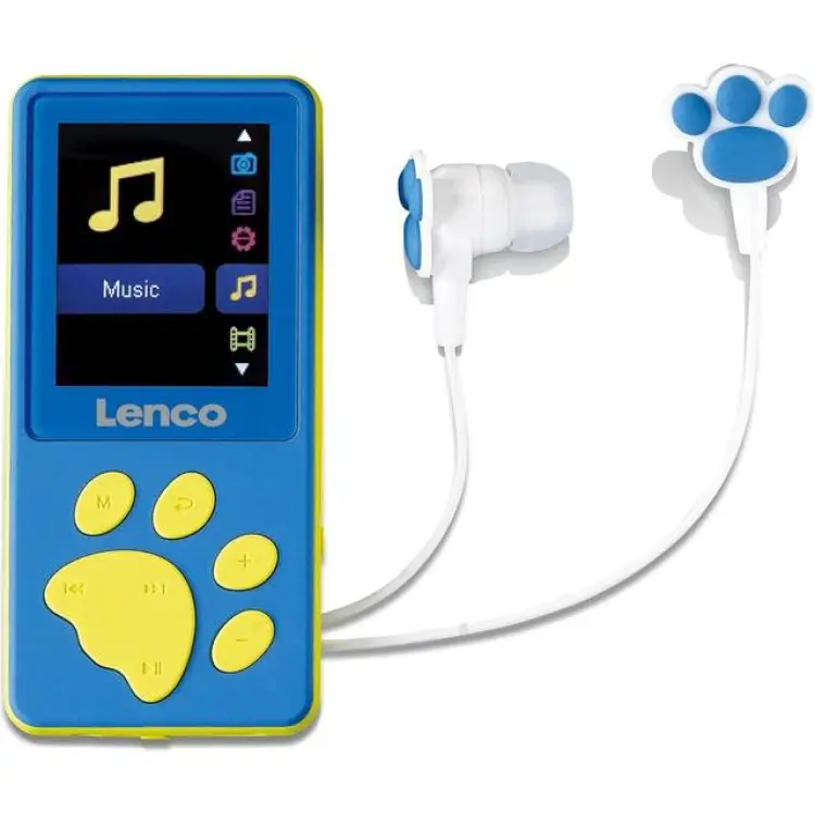 Lenco Mp3 Mp4 Player 8 Gb Blue