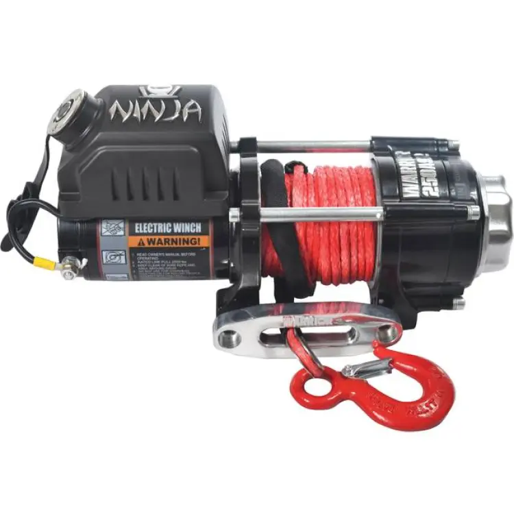 Warrior Winches Ninja 2500 Vinsch, 12V Armortek syntetlina
