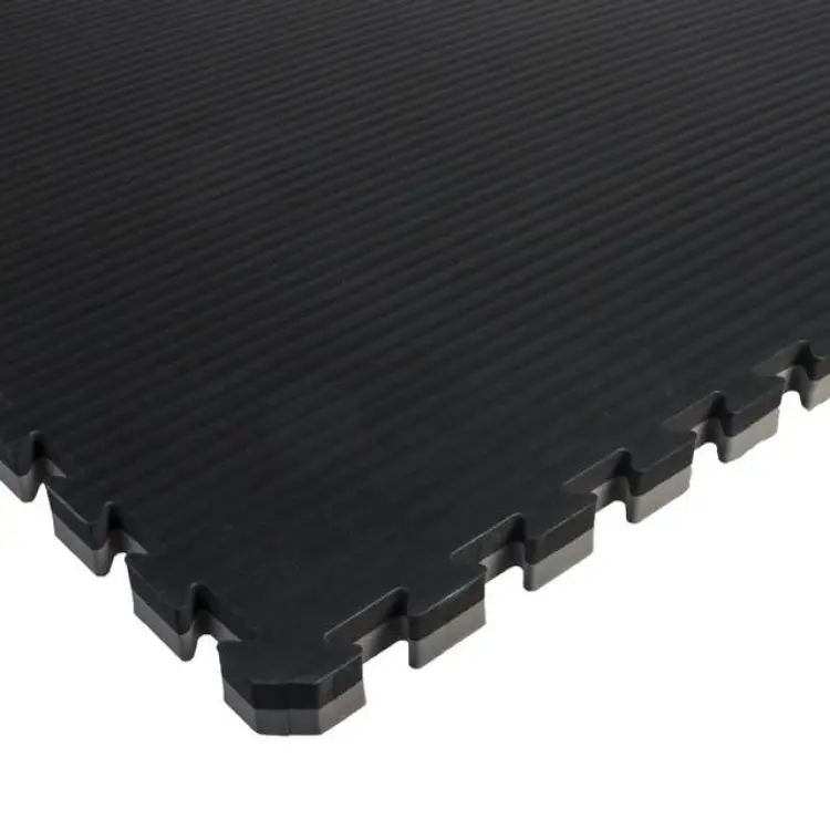 Budo-Nord pusselmatta svart/grå 1x1m 40mm tjock