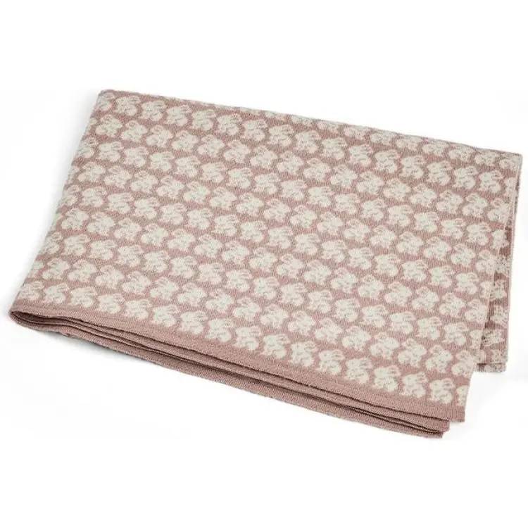 Smallstuff Babyfilt AO Rabbits Merinoull Puder 80 x 100 cm