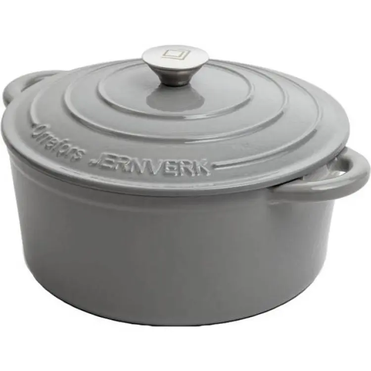 Orrefors Jernverk Light Grey med lock 5 L 26 cm