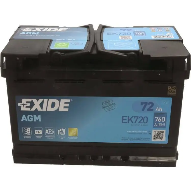 Exide Start-Stop AGM EK720 72 Ah