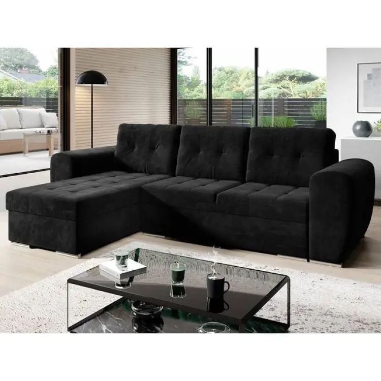Mirjan24 Bäddsoffa Med Divan Lila Soffa 3-sits