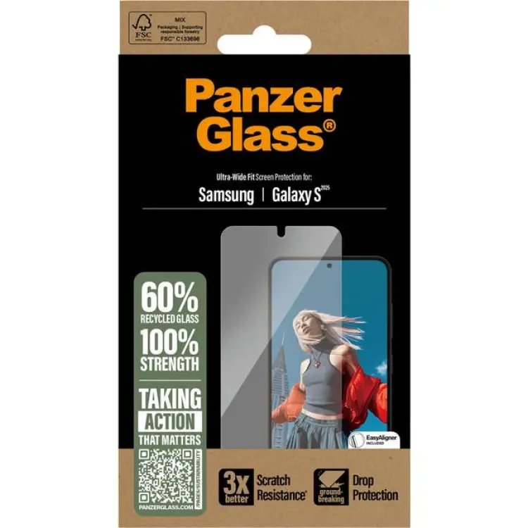 PanzerGlass Samsung Galaxy S25 Skärmskydd