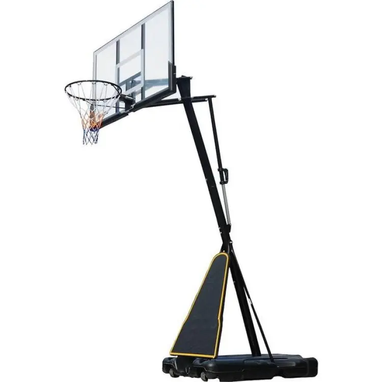 Prosport Justerbar Basketkorg 2,45-3,05 m Vit Svart