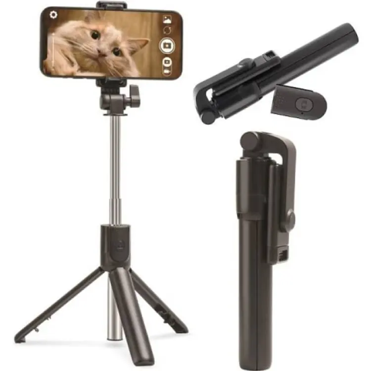 Setty Bluetooth Selfie Stick med stativ SBST-02 Svart