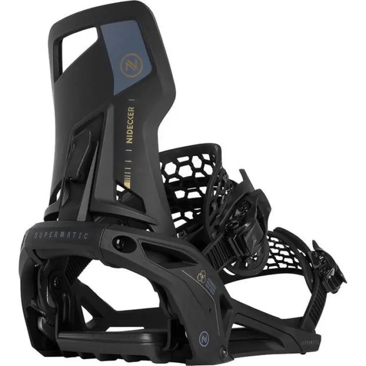 Nidecker Supermatic 2025 Snowboard Binding - Black